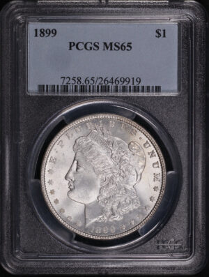 Obverse of this 1899 Morgan Dollar PCGS MS-65