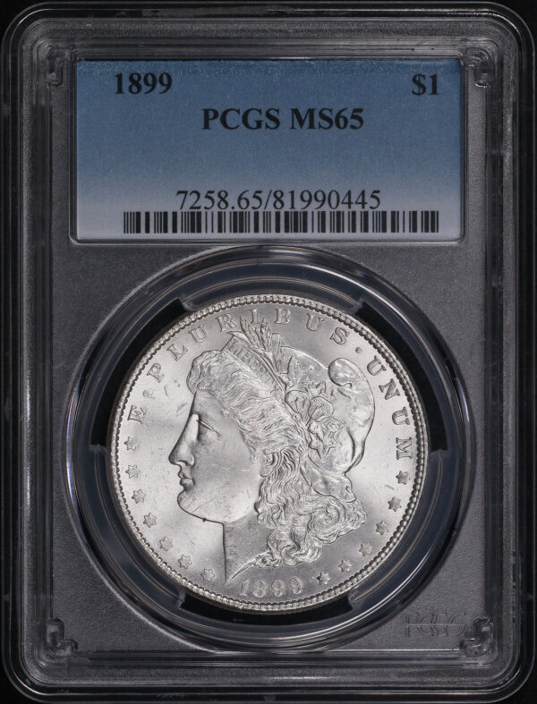 Obverse of this 1899 Morgan Dollar PCGS MS-65