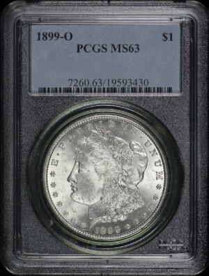Obverse of this 1899-O Morgan Dollar PCGS MS-63