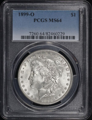 Obverse of this 1899-O Morgan Dollar PCGS MS-64