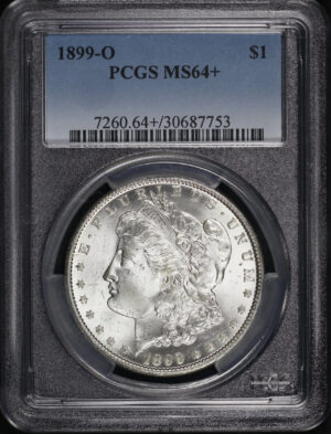 Obverse of this 1899-O Morgan Dollar PCGS MS-64+