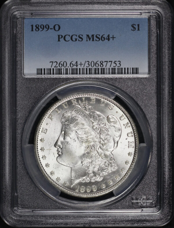Obverse of this 1899-O Morgan Dollar PCGS MS-64+