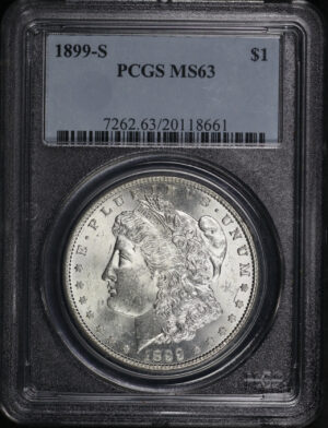 Obverse of this 1899-S Morgan Dollar PCGS MS-63