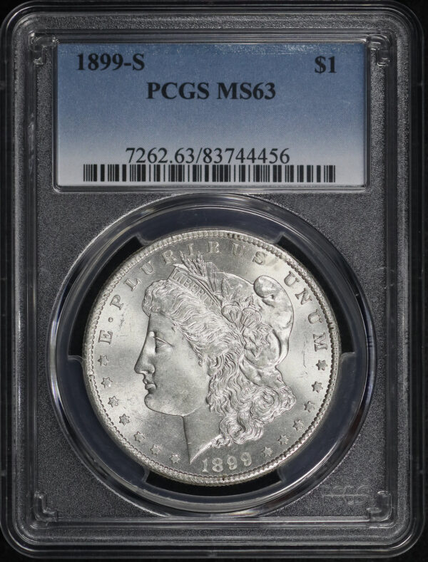 Obverse of this 1899-S Morgan Dollar PCGS MS-63