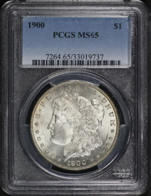 Obverse of this 1900 Morgan Dollar PCGS MS-65