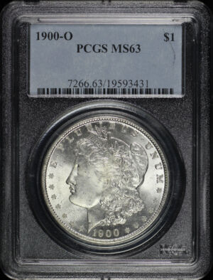 Obverse of this 1900-O Morgan Dollar PCGS MS-63