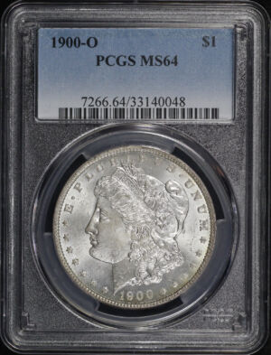 Obverse of this 1900-O Morgan Dollar PCGS MS-64