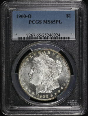 Obverse of this 1900-O Morgan Dollar PCGS MS-65 PL