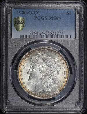 Obverse of this 1900-O/CC Morgan Dollar PCGS MS-64