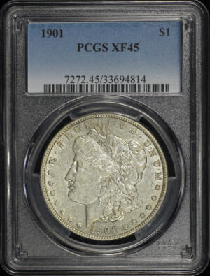 Obverse of this 1901 Morgan Dollar PCGS XF-45