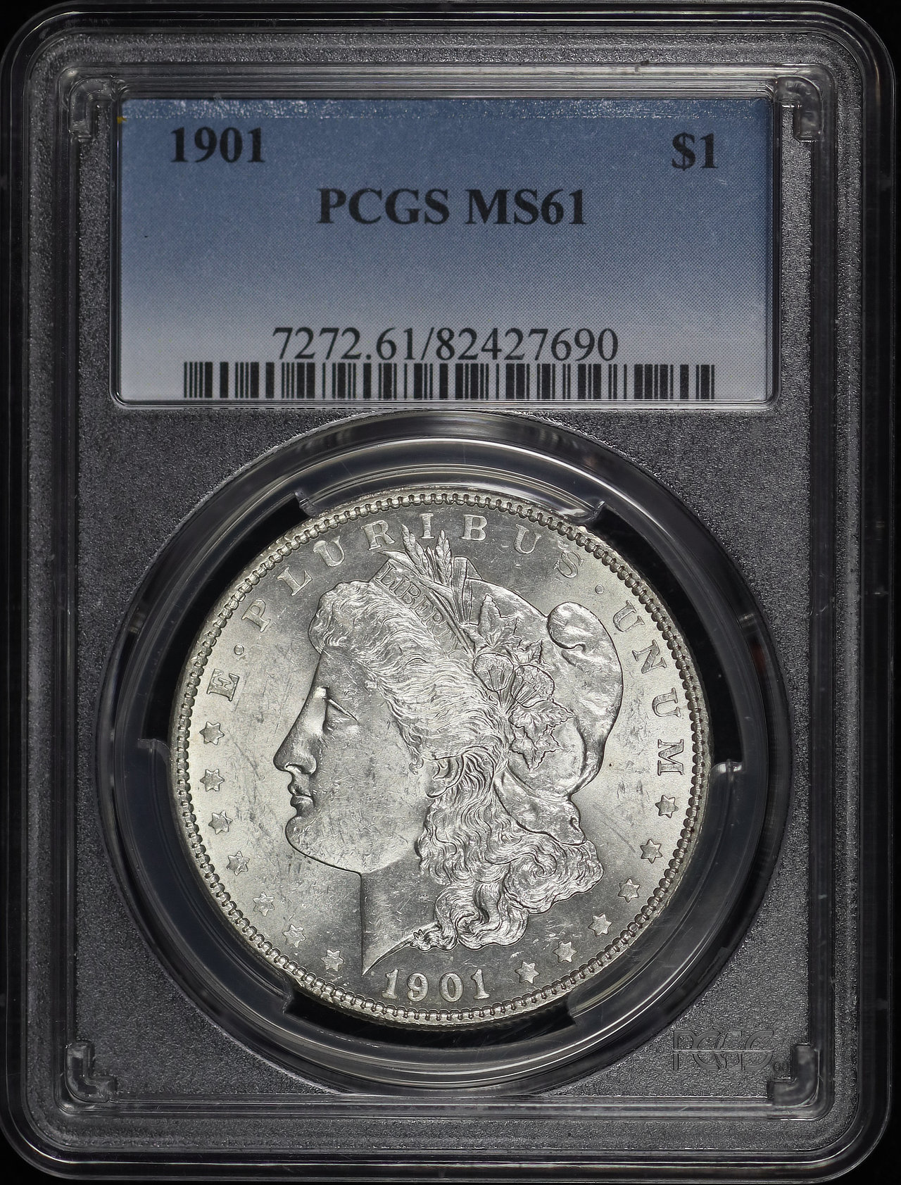 Obverse of this 1901 Morgan Dollar PCGS MS-61