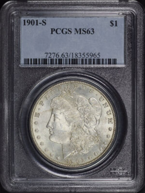 Obverse of this 1901-S Morgan Dollar PCGS MS-63