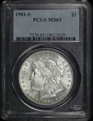 Obverse of this 1901-S Morgan Dollar PCGS MS-63