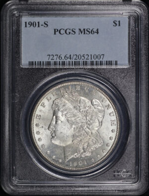Obverse of this 1901-S Morgan Dollar PCGS MS-64