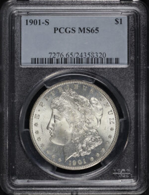 Obverse of this 1901-S Morgan Dollar PCGS MS-65