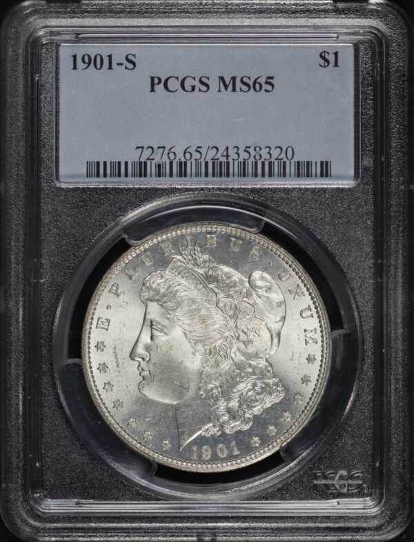 Obverse of this 1901-S Morgan Dollar PCGS MS-65