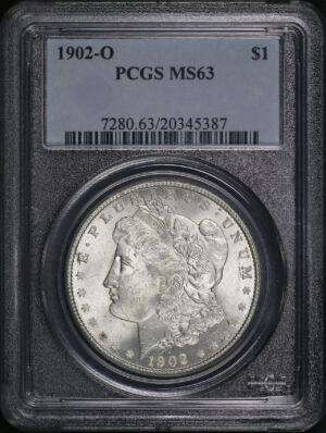 Obverse of this 1902-O Morgan Dollar PCGS MS-63