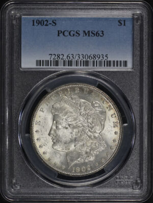 Obverse of this 1902-S Morgan Dollar PCGS MS-63