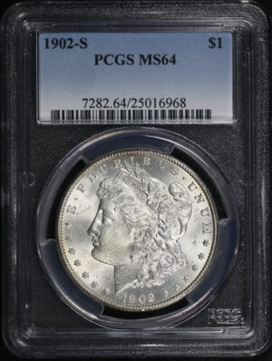 Obverse of this 1902-S Morgan Dollar PCGS MS-64