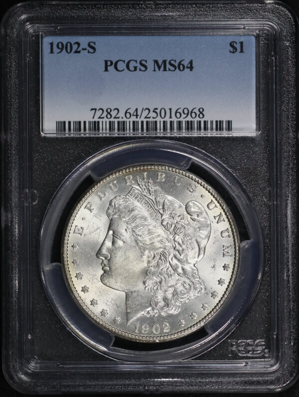 Obverse of this 1902-S Morgan Dollar PCGS MS-64