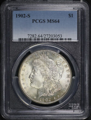 Obverse of this 1902-S Morgan Dollar PCGS MS-64