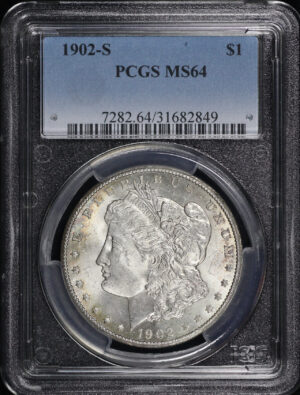 Obverse of this 1902-S Morgan Dollar PCGS MS-64