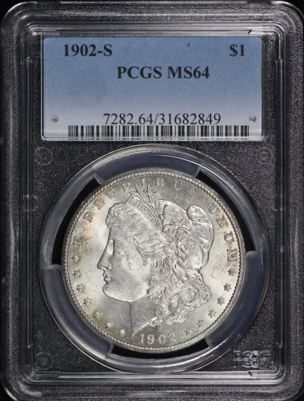 Obverse of this 1902-S Morgan Dollar PCGS MS-64