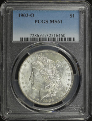 Obverse of this 1903-O Morgan Dollar PCGS MS-61