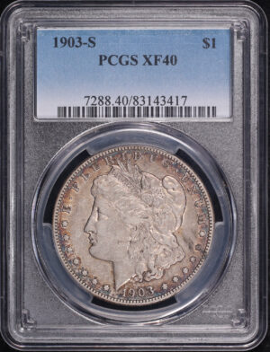 Obverse of this 1903-S Morgan Dollar PCGS XF-40