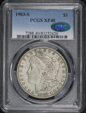 Obverse of this 1903-S Morgan Dollar PCGS XF-40 CAC