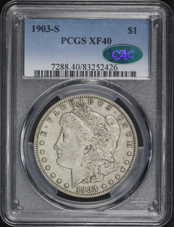 Obverse of this 1903-S Morgan Dollar PCGS XF-40 CAC