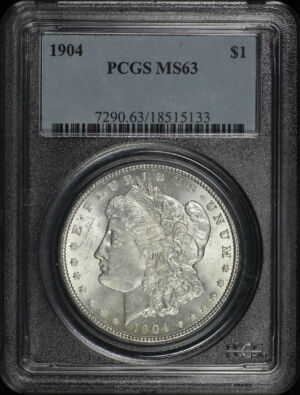 Obverse of this 1904 Morgan Dollar PCGS MS-63