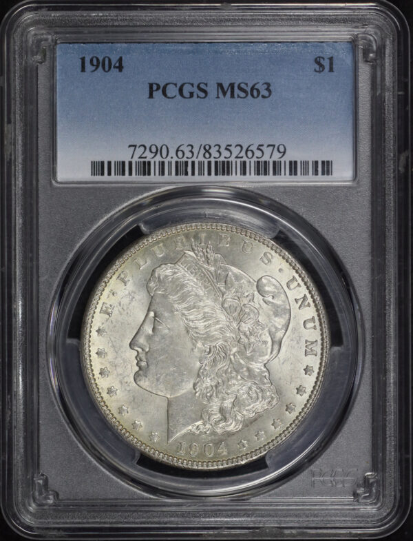 Obverse of this 1904 Morgan Dollar PCGS MS-63