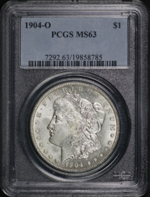 Obverse of this 1904-O Morgan Dollar PCGS MS-63