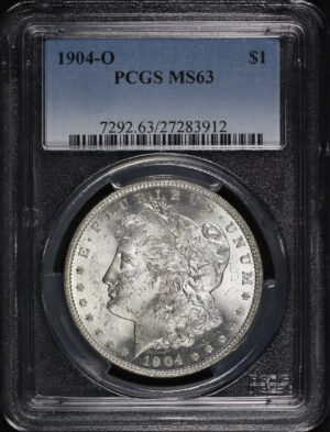 Obverse of this 1904-O Morgan Dollar PCGS MS-63