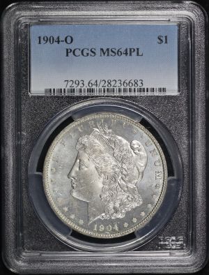 Obverse of this 1904-O Morgan Dollar PCGS MS-64 PL