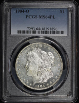 Obverse of this 1904-O Morgan Dollar PCGS MS-64 PL