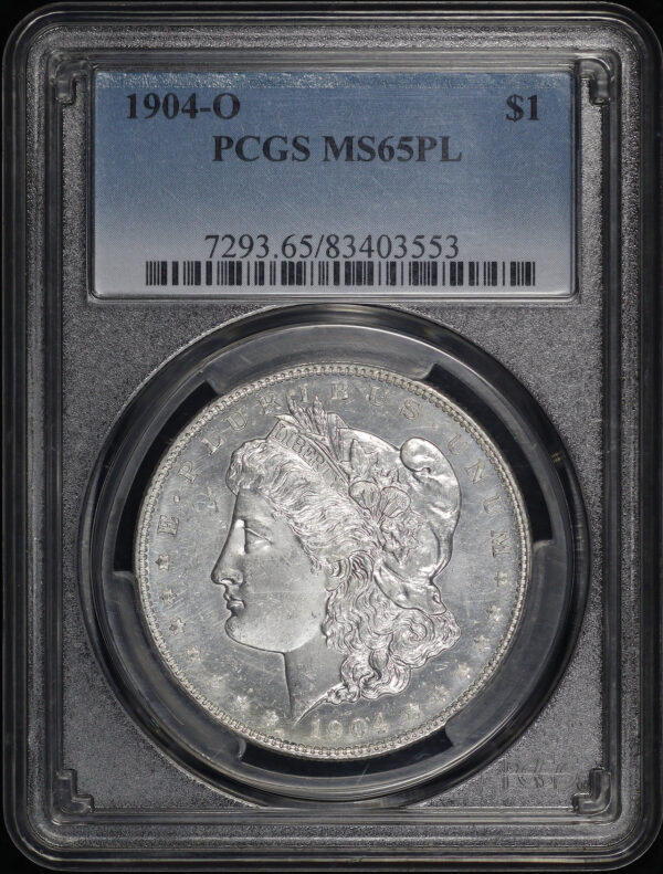 Obverse of this 1904-O Morgan Dollar PCGS MS-65 PL