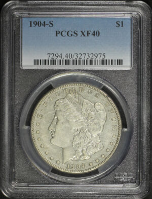 Obverse of this 1904-S Morgan Dollar PCGS XF-40