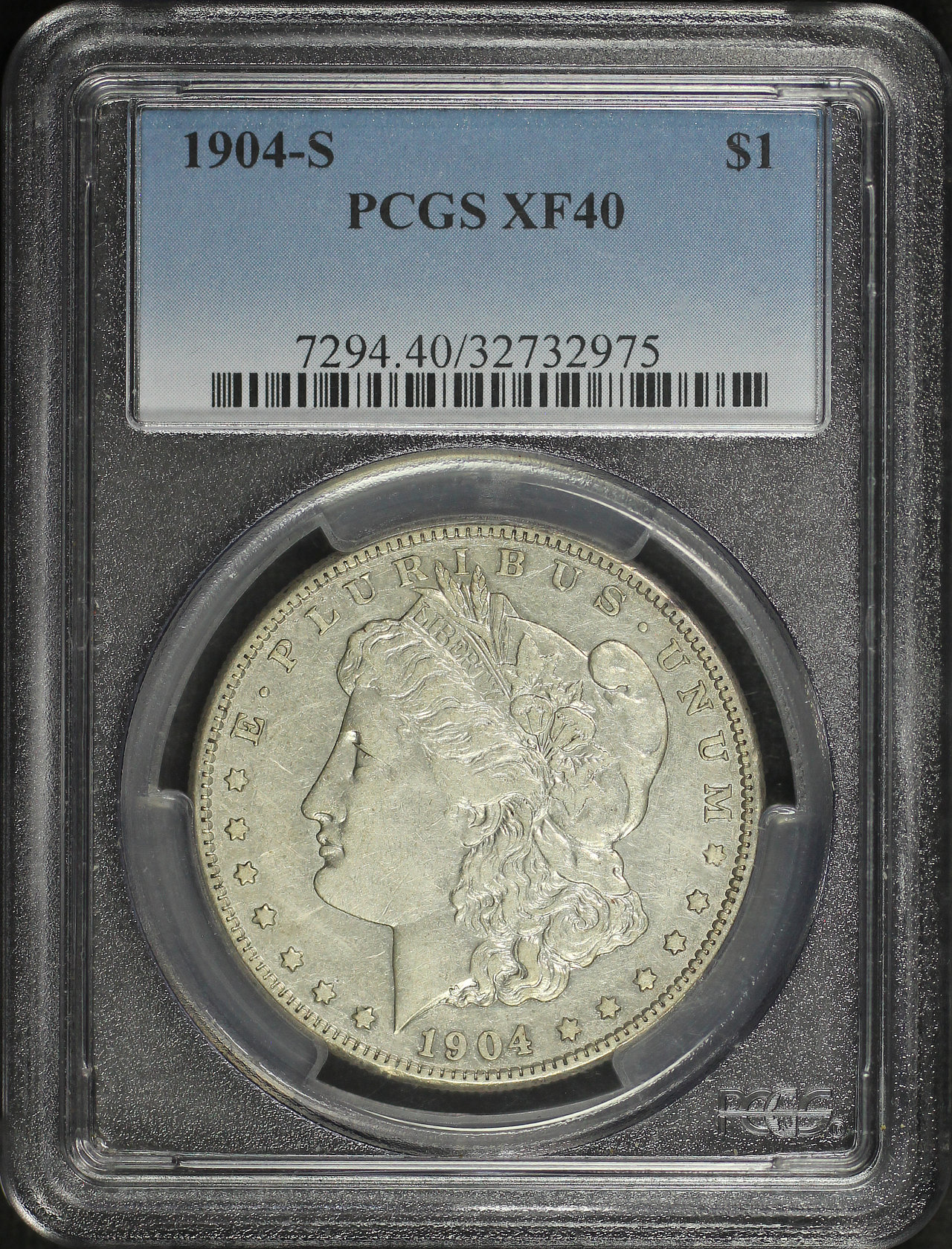 Obverse of this 1904-S Morgan Dollar PCGS XF-40