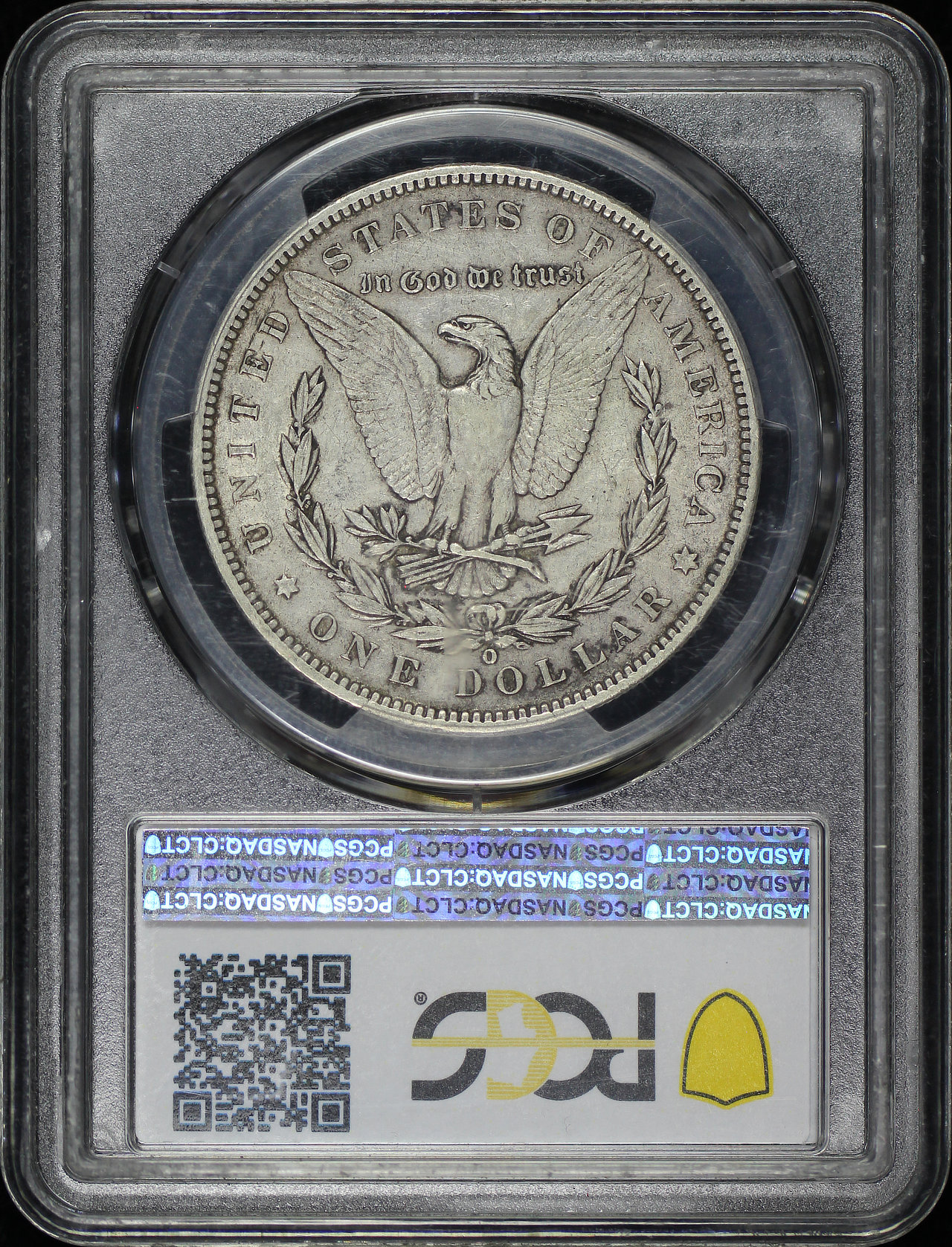 Reverse of this 1888-O Morgan Dollar Doubled Die Obverse PCGS XF-45