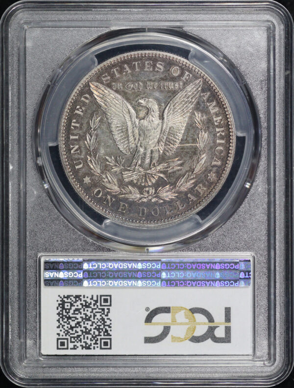 Reverse of this 1902 Morgan Dollar PCGS PR-62 Fiery Sunset Hue Toning