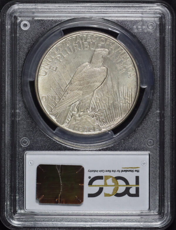 Reverse of this 1921 Peace Dollar PCGS MS-63