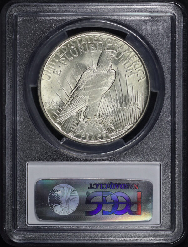 Reverse of this 1921 Peace Dollar PCGS MS-63