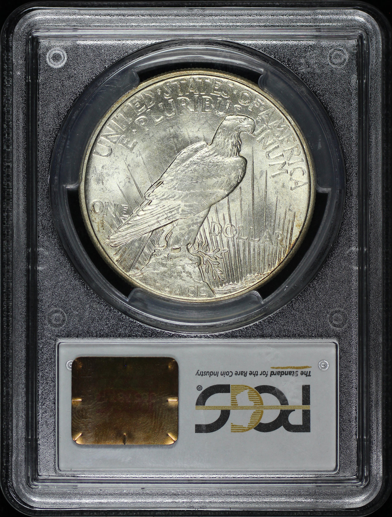 Reverse of this 1921 Peace Dollar PCGS MS-63