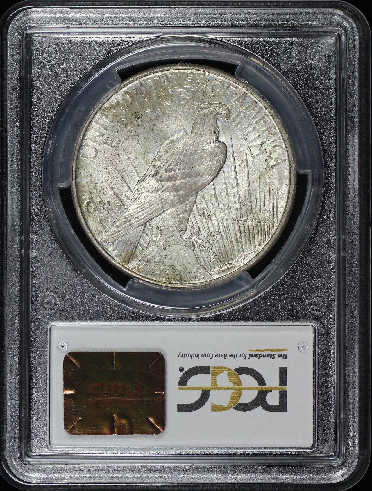 Reverse of this 1921 Peace Dollar PCGS MS-64