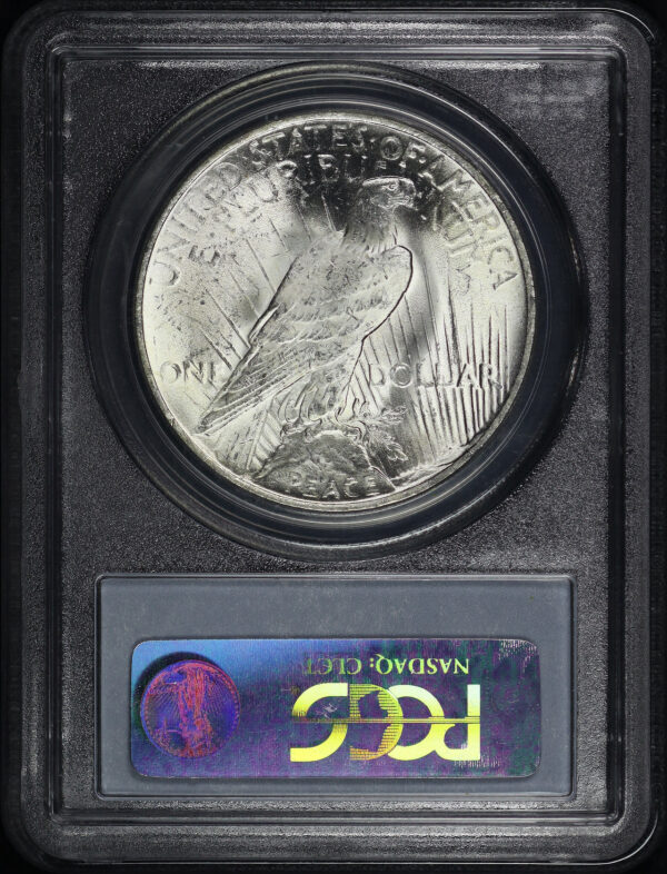 Reverse of this 1922 Peace Dollar PCGS MS-64