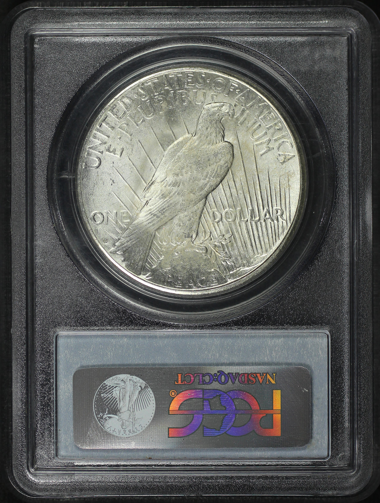 Reverse of this 1922-S Peace Dollar PCGS MS-63