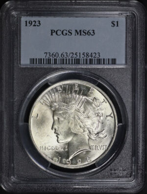 Obverse of this 1923 Peace Dollar PCGS MS-63