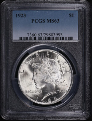 Obverse of this 1923 Peace Dollar PCGS MS-63